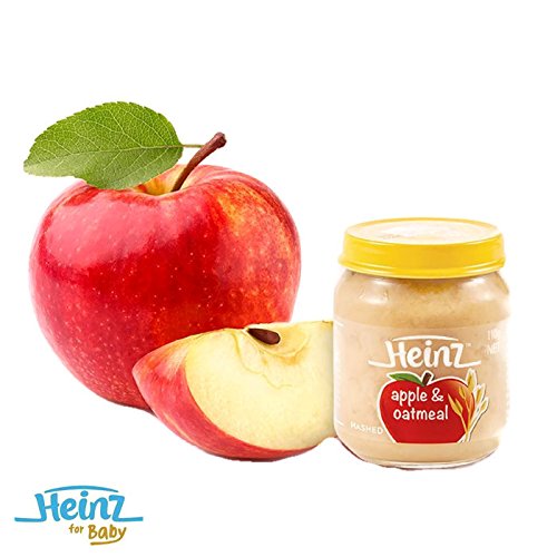 0803105435834 - HEINZ BABY FOOD MASHED APPLE & OATMEAL 3.88/110G(PACK OF 3),YUMMY AND EASY TO EAT,TIME TO LET YOUR LITTLE ONE EXPLORE WITH MULTIPLE INGREDIENTS