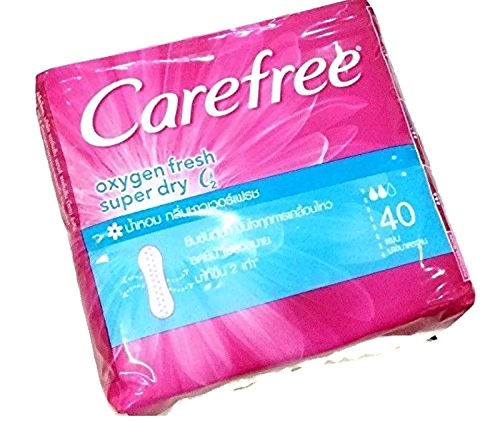 0803105725362 - CAREFREE OXYGEN FRESH SUPER DRY PANTY LINERS 40 COUNT INDIVIDUAL WRAPPED( BY SEND YOU HAPPINESS)