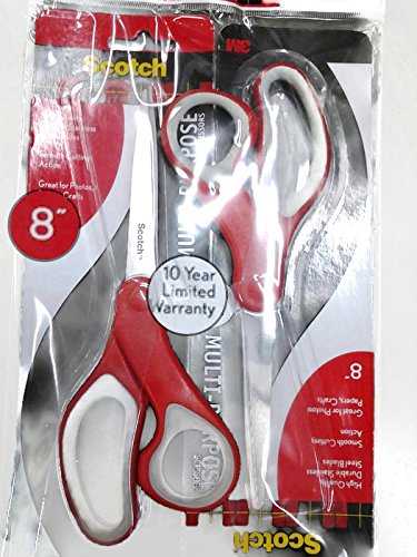0803106281041 - 3M SCISSORS SCOTCH MULTI-PURPOSE SCISSOR 8-INCHES, STRAIGHT CUT SMOOTH CUTTING ACTION (BY SEND YOU HAPPINESS)