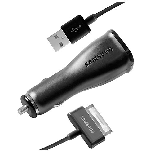 0803218943691 - SAMSUNG GALAXY TAB DETACHABLE CAR CHARGER WITH USB TO 30 PIN DATA CABLE (ECA-P10CBEGSTA)