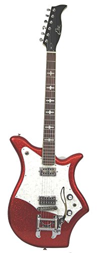 8033675651965 - EKO EKO-700-RD 50TH ANNIVERSARY VINTAGE REISSUE WITH LOGIC TREMOLO, TWO-TONE SPARKLE FINISH WITH SILVER BACK AND RED TOP