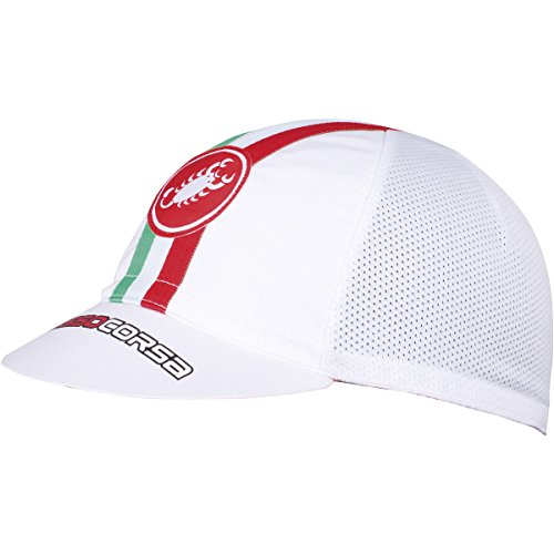 8033685925803 - CASTELLI PERFORMANCE CYCLING CAP WHITE, ONE SIZE