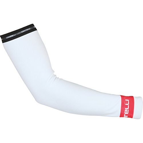 8033685930197 - CASTELLI THERMOFLEX ARM WARMERS WHITE/RED, L