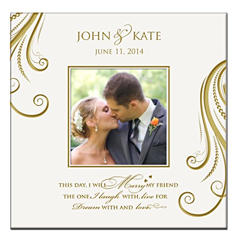 0803422554492 - PERSONALIZED MR & MRS WEDDING ANNIVERSARY GIFTS PHOTO ALBUM THIS DAY I WILL MARRY MY FRIEND HOLDS 200 4X6 PHOTOS WEDDING GIFT IDEAS MADE BY DAYSPRING MILESTONES