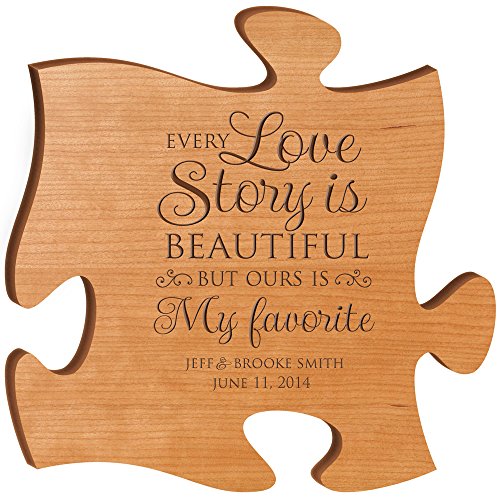0803422605729 - PERSONALIZED WEDDING GIFTS FOR BRIDE AND GROOM EVERY LOVE STORY IS BEAUTIFUL BUT OURS IS MY FAVORITE AND HOME MADE IN USA EXCLUSIVELY FROM DAYSPRING MILESTONES (CHERRY)