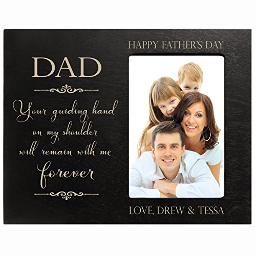 0803422667321 - PERSONALIZED HAPPY FATHERS DAY GIFT CUSTOM ENGRAVED PICTURE FRAME DAD YOUR GUIDI