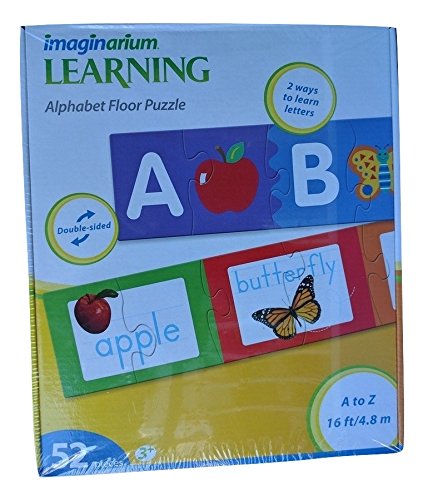 0803516051586 - LEARNING ALPHABET FLOOR PUZZLE - 52 DOUBLE SIDED PIECES (16 FEET LONG) KIDS CHILD ABC