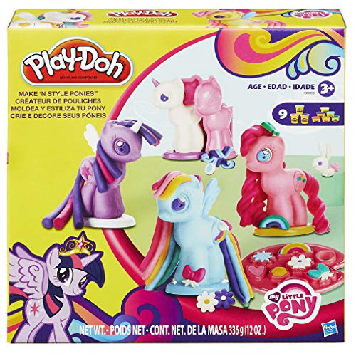0803613752287 - PLAY DOH MY LITTLE PONY MAKE N STYLE PONIES KIDS NEW TOY SET FUN GIFT MOLDS