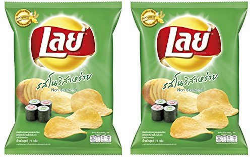 0803804705955 - LAYS CLASSIC NORI SEAWEED (PACK OF 2 X 2.64 OZ. / 75 G.) REDUCE TRANS FAT 50% SHIP WITH TRACKING NUMBER