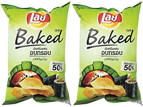 0803805573324 - LAYS BAKED SEAWEED (PACK OF 2 X 2 OZ. / 59 G.) LESS THAN 50% FAT, SHIP WITH TRACKING NUMBER