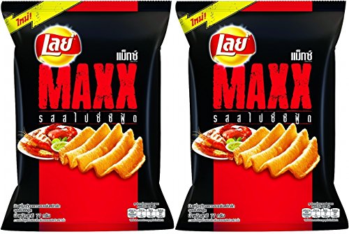 0803805593629 - LAYS MAXX SPICY SEAFOOD (PACK OF 2 X 2.71 OZ. / 77 G.) SHIP WITH TRACKING NUMBER