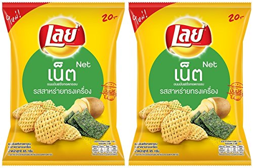0803805598235 - LAYS NET SEAWEED FLAVOR (PACK OF 2 X 2.29 OZ. / 65 G.) SHIP WITH TRACKING NUMBER