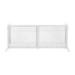 0803840941591 - RICHELL FREESTANDING TALL PET GATE IN ORIGAMI WHITE, LARGE
