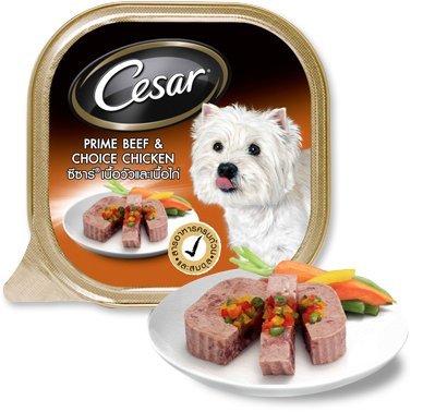 0803938036383 - CESAR DOG FOOD PRIME BEEF & CHOICE CHICKEN 3.52 OZ