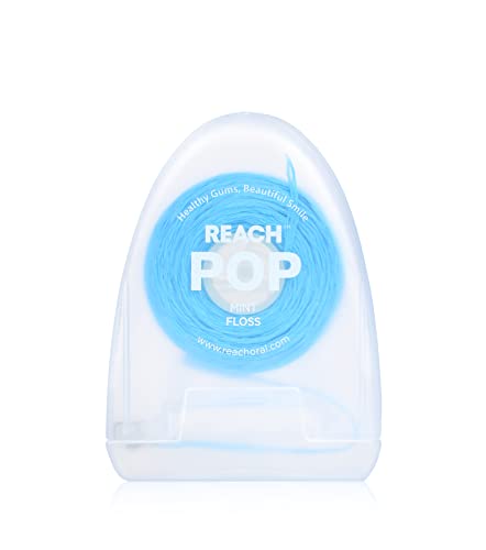 0803954307085 - REACH POP DENTAL FLOSS | ECO-FRIENDLY PACKAGING | VEGAN WAX & PFAS-FREE | DURABILITY & SHRED RESISTANCE | SLIDES SMOOTHLY & EASILY | EFFECTIVE PLAQUE REMOVAL | GREEN COLOR FLOSS | PEPPERMINT, 54.7 YD