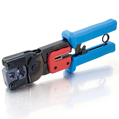 0803982722737 - C2G / CABLES TO GO 19579 RJ11/RJ45 CRIMPING TOOL WITH CABLE STRIPPER (BLACK/BLUE)