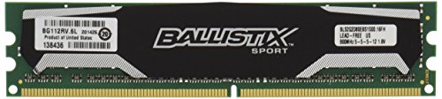 0803982735737 - CRUCIAL BALLISTIX SPORT 4GB KIT (2GBX2) DDR2 800MHZ (PC2-6400) UDIMM 240-PIN MEMORY BLS2KIT2G2D80EBS1S00