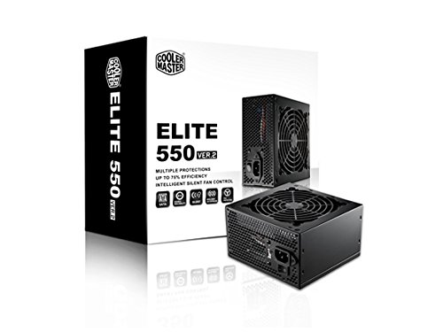 0803982805768 - COOLER MASTER ELITE V2 - 550W LONG-LASTING POWER SUPPLY WITH FULL ELECTRICAL PROTECTION (OVP/UVP/OPP/OCP/SCP)