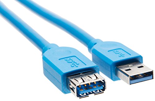0803982948557 - MANHATTAN A MALE/A FEMALE, 2M SUPERSPEED USB EXTENSION CABLE, BLUE