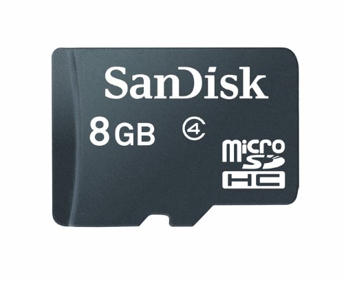 0803982986801 - 8GB SANDISK MICROSDHC MEMORY CARD WITH SD ADAPTER
