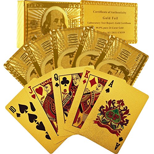 0803990160903 - TRADEMARK POKER 24K GOLD PLAYING CARDS