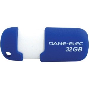 0804272728774 - DANA ELEC 32GB USB 2.0 CAPLESS PEN DRIVE, AQUA