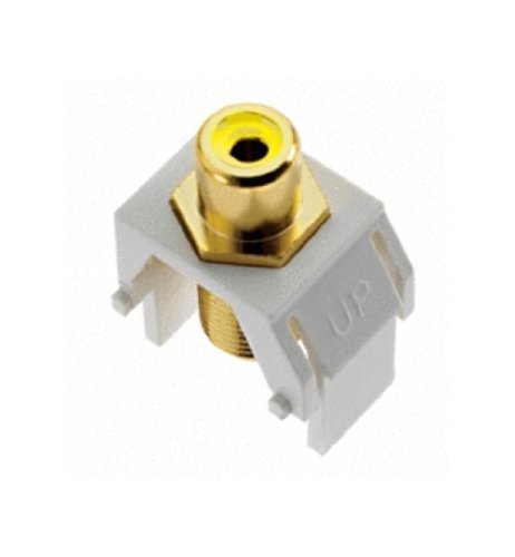 0804428025368 - ONQ / LEGRAND WP3465WH KEYSTONE YELLOWRCA TO FCONNECTOR, WHITE