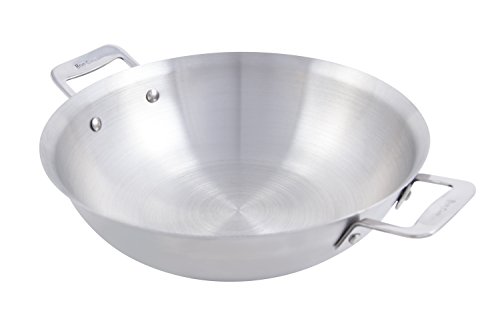 0804476087721 - BON CHEF 60014 STAINLESS STEEL INDUCTION BOTTOM CUCINA 10 STIR FRY PAN WITH 2 SIDE HANDLES, 2-1/2 QUART CAPACITY, 13-1/2 LENGTH X 10-19/64 WIDTH X 2-51/64 HEIGHT