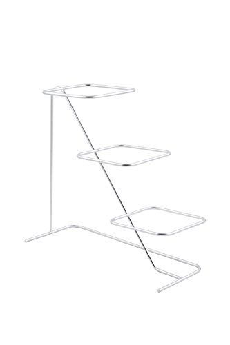 0804476097522 - BON CHEF 7011HSS STAINLESS STEEL 3-TIER HIGH SIDE STAND FOR MELAMINE SQUARE BOWL, 9-3/4 LENGTH X 18-3/4 WIDTH X 23-1/2 HEIGHT