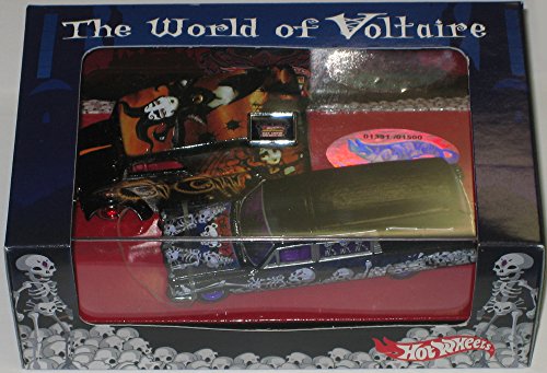 0804551233036 - HOT WHEELS JAPAN 2007 CUSTOM CAR SHOW VOLTAIRE CONVENTION 2-CAR BOX SET: DAIRY DELIVERY & '64 CADILLAC FLEETWOOD HEARSE LIMITED EDITION 1:64 SCALE COLLECTIBLE DIE CAST CARS - ONLY 1500 MADE WORLDWIDE