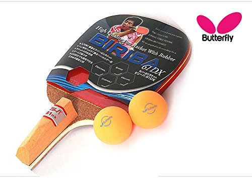 8045765876899 - BUTTERFLY BIRIBA 61 DX : PEN HOLDER STYLE(WITH RUBBER) TABLE TENNIS/PINGPONG-T