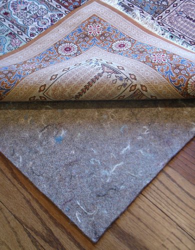 0804879276630 - 9'X12' RUG PADS FOR LESS SUPER PREMIUM (TM) DENSE 100% FELT JUTE 1/3 THICK RUG PAD FOR HARD FLOORS AND EXCLUSIVE RUG PADS FOR LESS(TM) CUSTOM CUTTING