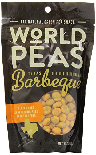 0804879501909 - WORLD PEAS GREEN PEA SNACK, TEXAS BARBEQUE, 3 COUNT, 5.3 OZ BAGS