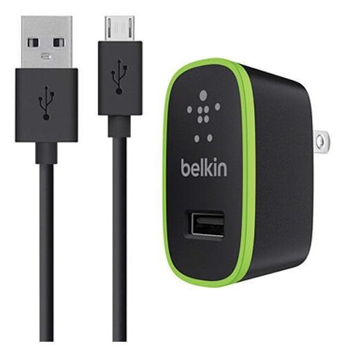 0804904220218 - BELKIN F8M667TT04-BLK UNIVERSAL HOME CHARGER WITH MICRO USB CHARGESYNC CABLE (10 WATT/ 2.1 AMP) - 10 W OUTPUT POWER - 110 V AC, 220 V AC INPUT VOLTAGE - 5 V DC OUTPUT VOLTAGE - 2.10 A OUTPUT CURRENT (BELKINF8M667TT04-BLK )