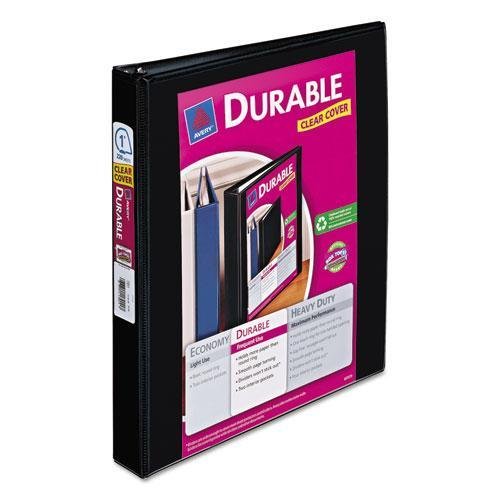 0804993341702 - AVERY 17011 DURABLE VIEW BINDER WITH SLANT RINGS, 1 CAPACITY, BLACK
