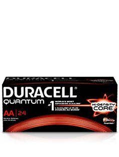 0804993414482 - DURACELL QUANTUM QU1500BKD09 ALKALINE-MANGANESE DIOXIDE AA BATTERY, 1.5V, -4 TO 130 DEGREES F (PACK OF 24)