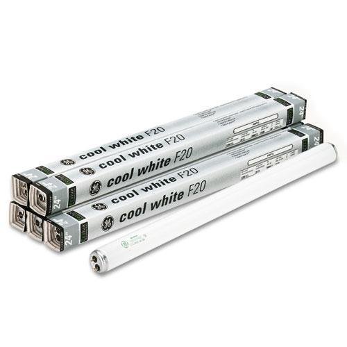 0804993441860 - GENERAL ELECTRIC CO. 24 FLUORESCENT TUBES, 20 WATTS, 6/PACK