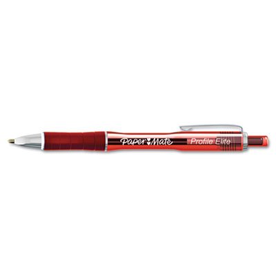 0804993561537 - PAPERMATE 1776374 PROFILE ELITE RETRACTABLE BALLPOINT PEN, RED INK, BOLD