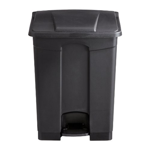 0804993620258 - SAFCO PRODUCTS 9922BL PLASTIC STEP-ON WASTE RECEPTACLE, 17 GALLON, BLACK