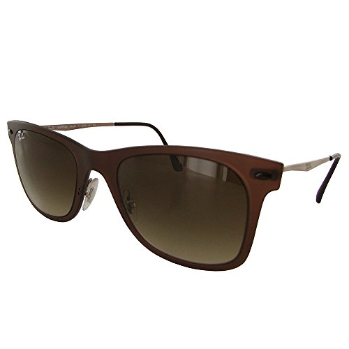 8053672349108 - RAY-BAN MENS LIGHT RAY SUNGLASSES (RB4210) BROWN/BROWN PLASTIC - NON-POLARIZED - 50MM