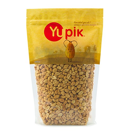0805509000021 - YUPIK NUTS BLANCHED UNSALTED ROASTED PEANUTS, 2.2 LB