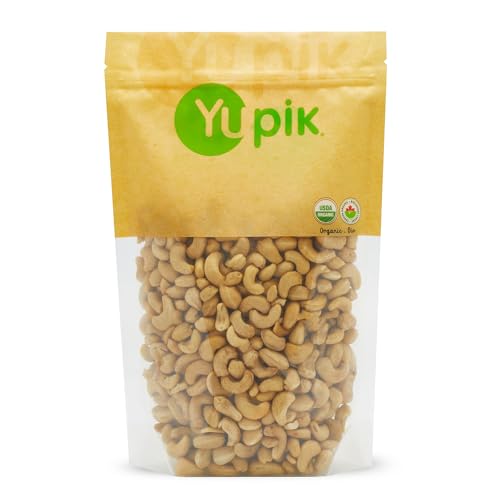 0805509002766 - YUPIK NUTS ORGANIC RAW CASHEWS, 2.2 LB, NON-GMO, VEGAN, GLUTEN-FREE