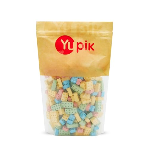 0805509004616 - YUPIK PRESSED CANDY BLOXS, 2.2 LB, ASSORTED FRUIT FLAVORS, EDIBLE BUILDING BLOCKS, STACKABLE BRICK SHAPED CANDY, FUN SNACK