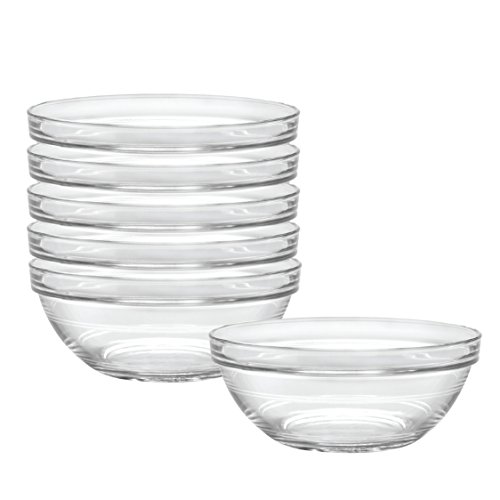 0080576020640 - DURALEX LYS 6-3/4-INCH STACKABLE CLEAR BOWL, SET OF 6