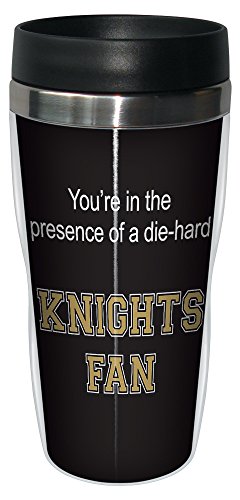 0805866245899 - TREE-FREE GREETINGS SG24589 KNIGHTS COLLEGE FOOTBALL FAN SIP 'N GO STAINLESS STEEL LINED TRAVEL TUMBLER, 16-OUNCE