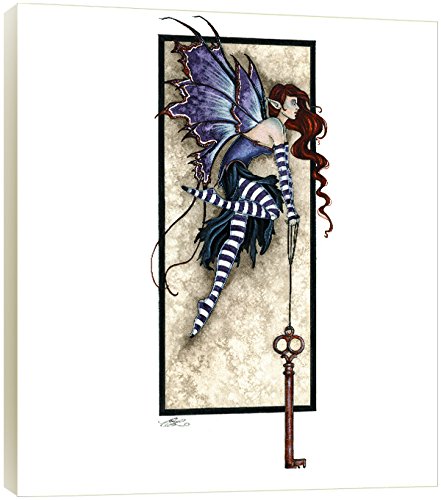 0805866836035 - TREE-FREE GREETINGS ECOART WALL PLAQUE, 11.25 X 11.25 INCHES, KEYS TO THE REALM FAIRIES BY AMY BROWN