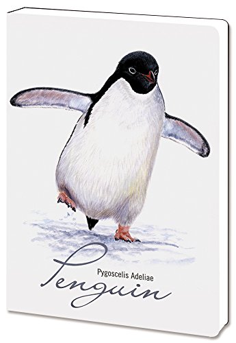 0805866887174 - TREE-FREE GREETINGS RECYCLED SOFT COVER JOURNAL, RULED, 5.5 X 7.5 INCHES, 160 PAGES, ADELIE PENGUIN THEMED WILDLIFE ART