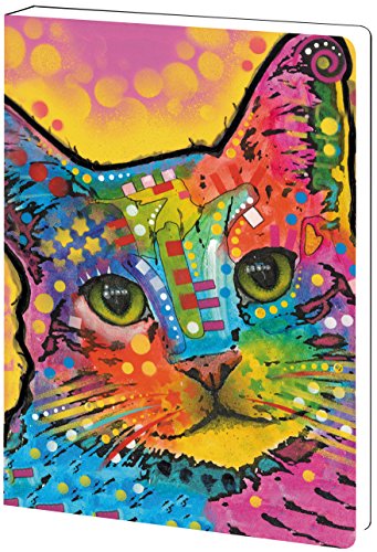 0805866891881 - TREE-FREE GREETINGS RECYCLED SOFT COVER JOURNAL, RULED, 5.5 X 7.5 INCHES, 160 PAGES, CAT-TASTIC THEMED DEAN RUSSO CAT ART