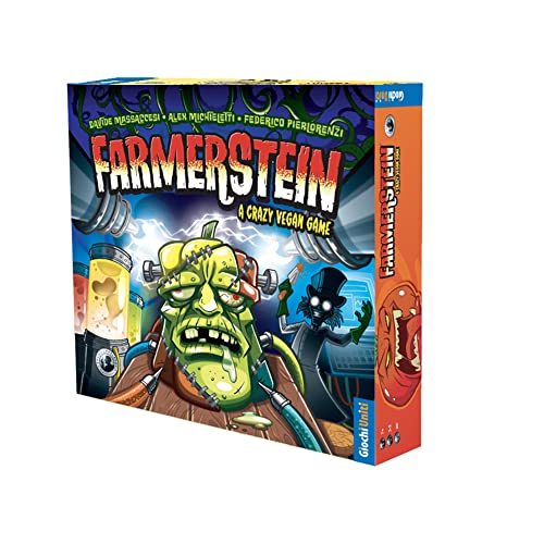 8058773208057 - FARMERSTEIN PARTY GAME | MAD SCIENTIST AND GARDENING THEMED STRATEGY GAME | FUN FAMILY CARD GAME FOR ADULTS AND KIDS | AGES 8+ | 3-5 PLAYERS | AVERAGE PLAYTIME 20 MINUTES | MADE BY GIOCHI UNITI