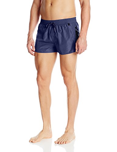 8059966636053 - DIESEL MEN'S SANDY 2 INCH QUICK DRY FOLD AND GO SWIM TRUNK, NAVY/BLUE, SMALL
